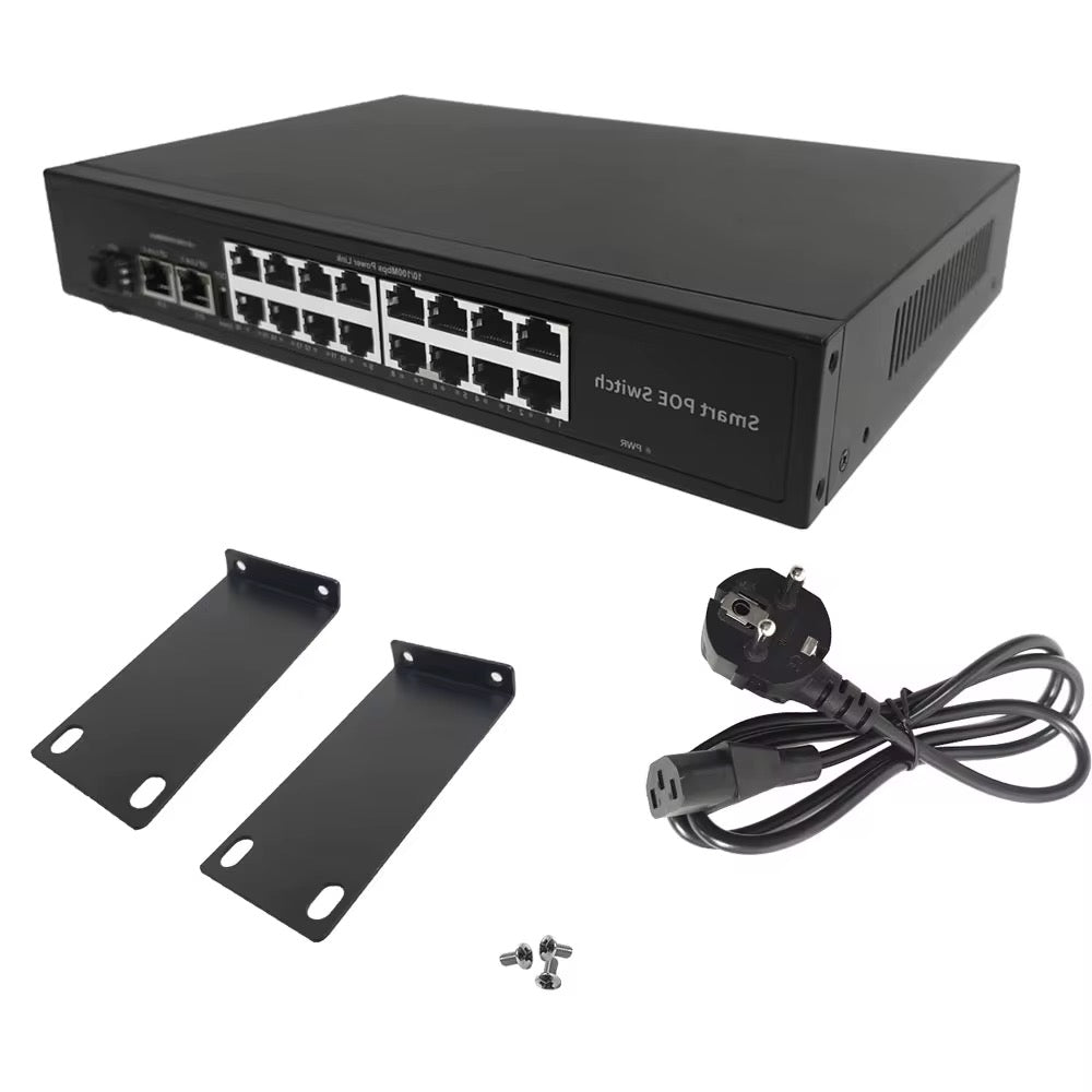 Switch Réseau PoE RJ45 pour Caméras IP & Réseau
