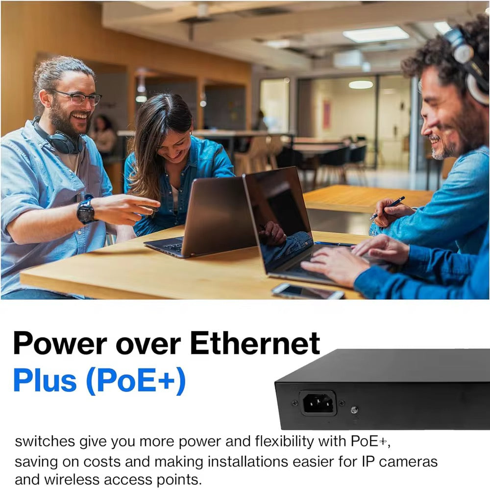 Switch Réseau PoE RJ45 pour Caméras IP & Réseau