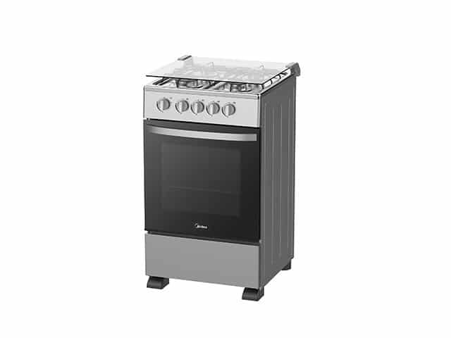 Cuisinière à Gaz MIDEA 4 Feux 50x50 avec Four et Gril – SP5055T082-SG Grise