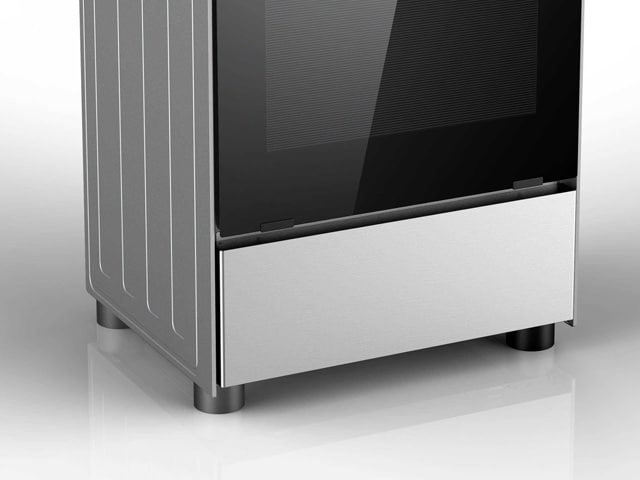 Cuisinière à Gaz MIDEA 4 Feux 60x60 Inox avec Four, Gril et Rôtisserie – 4G059