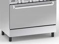 Cuisinière à Gaz F 5 Feux 90x60 Inox avec Four 130L, Rôtissoire et Minuterie – G95ND-M (62V12T2G1X)