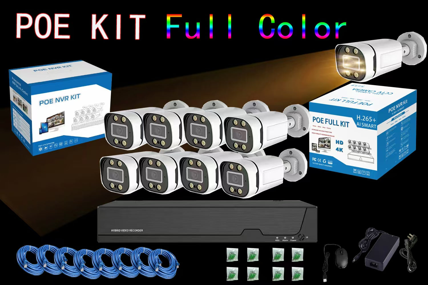 Kit Caméra de Surveillance CCTV POE – 4MP