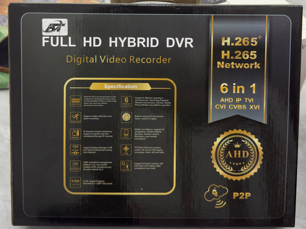 CAMERA ANALOGIQUE VisionPro Hybride 6-en-1 : Enregistreur DVR Full HD