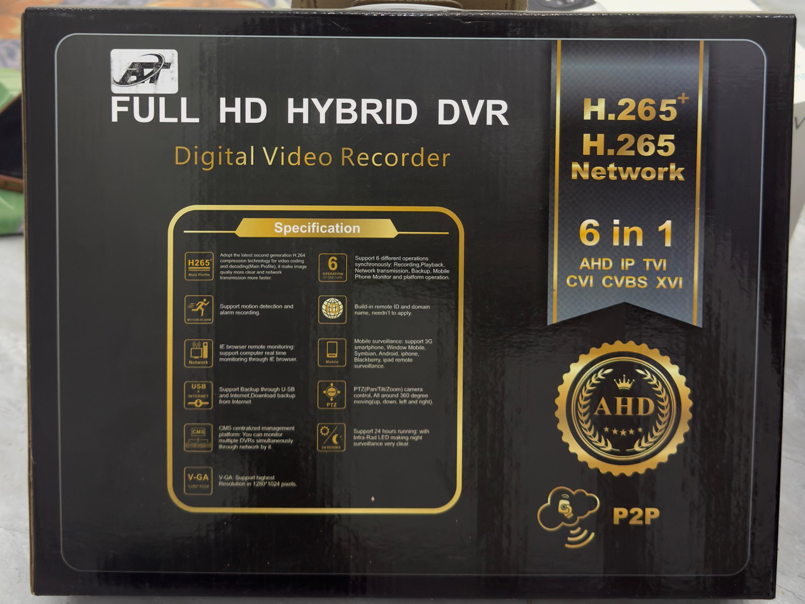 CAMERA ANALOGIQUE VisionPro Hybride 6-en-1 : Enregistreur DVR Full HD