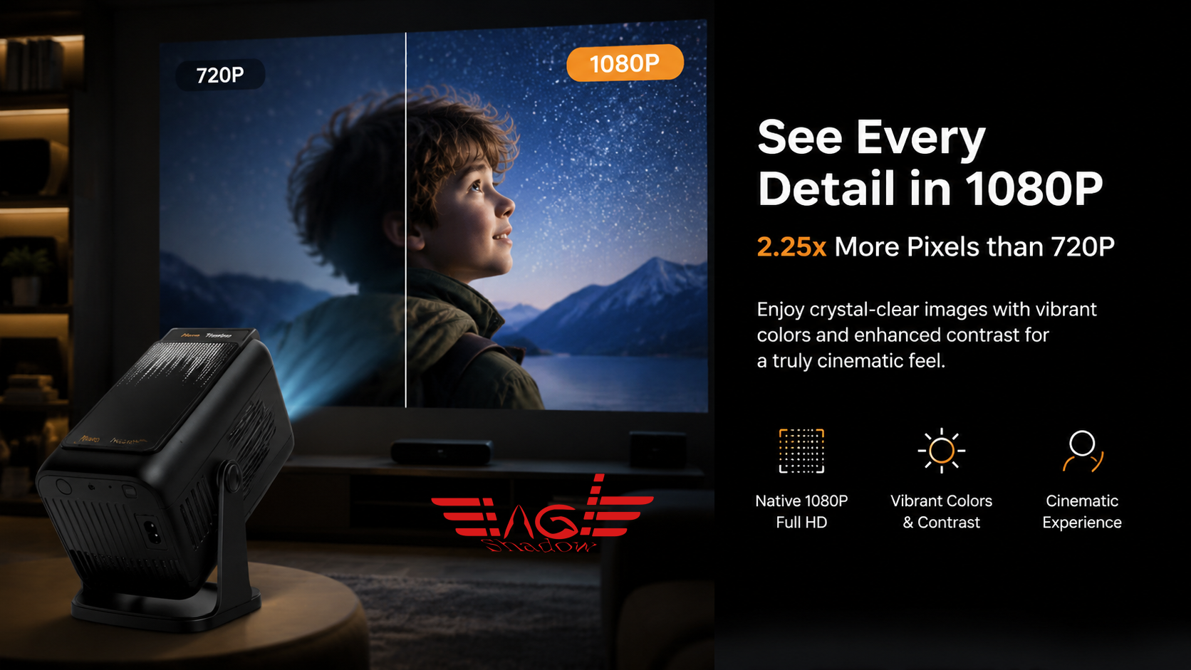 Vidéo Projecteur Smart AG Shadow 1080P Full HD