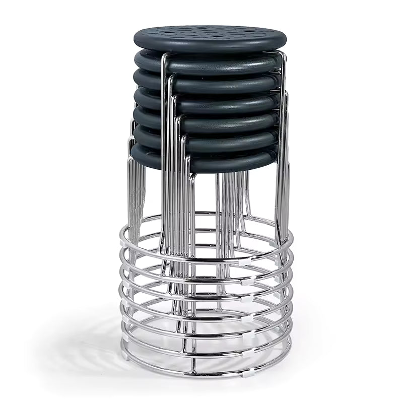 Tabouret Empilable Moderne avec Structure Métallique