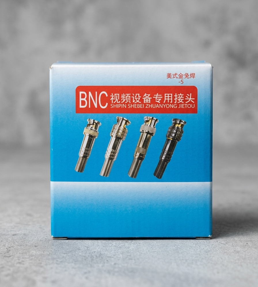 Connecteurs BNC Or Sans Soudure RG59/RG6 (Lot 10)