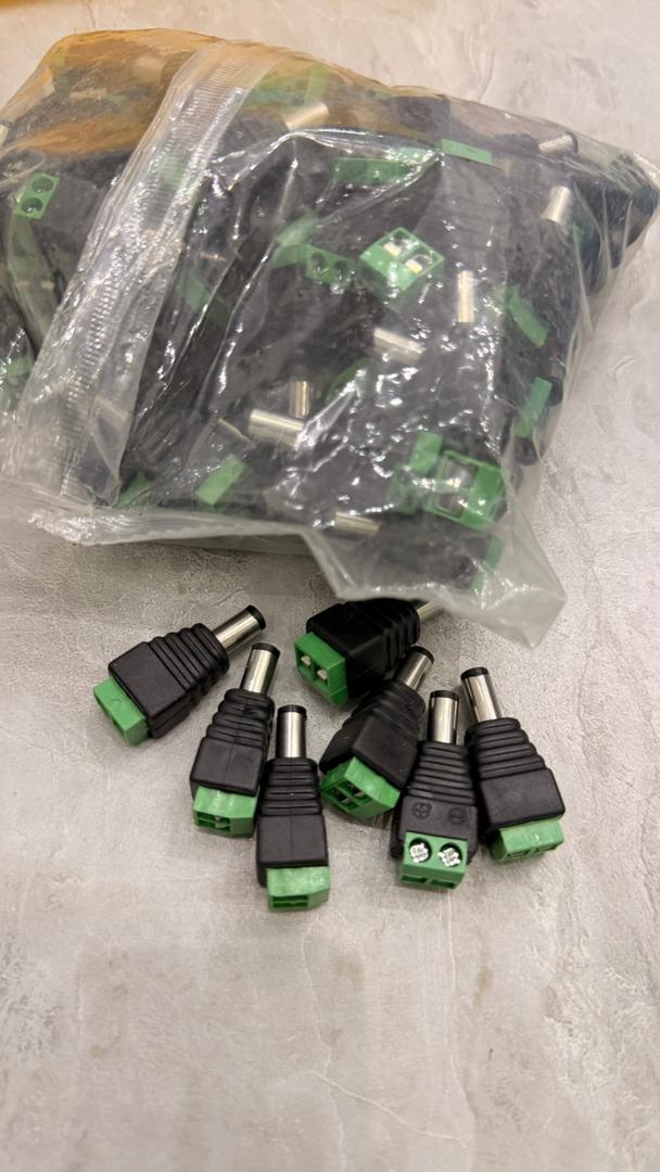 Connecteurs DC Jack Mâle/Femelle CCTV 5.5x2.1mm